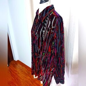 Bob Mackie Burn Out Blouse